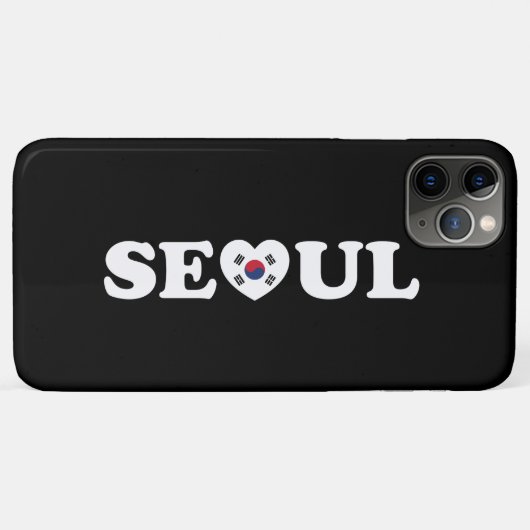 Seoul Love Heart Taegeukgi Flag Case-Mate iPhone Case (Achterkant (horizontaal))