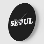 Seoul Love Heart Taegeukgi Flag Grote Klok (Hoek)