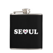 Seoul Love Heart Taegeukgi Flag Heupfles (Voorkant)