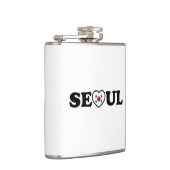 Seoul Love Heart Taegeukgi Flag Heupfles (Rechts)