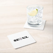 Seoul Love Heart Taegeukgi Flag Kartonnen Onderzetters (Insitu)