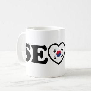 Seoul Love Heart Taegeukgi Flag Koffiemok