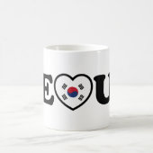 Seoul Love Heart Taegeukgi Flag Koffiemok (Center)