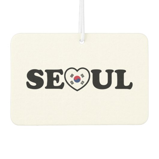 Seoul Love Heart Taegeukgi Flag Luchtverfrisser (Voorkant)