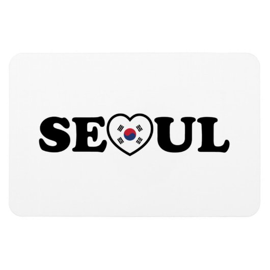 Seoul Love Heart Taegeukgi Flag Magneet (Horizontaal)