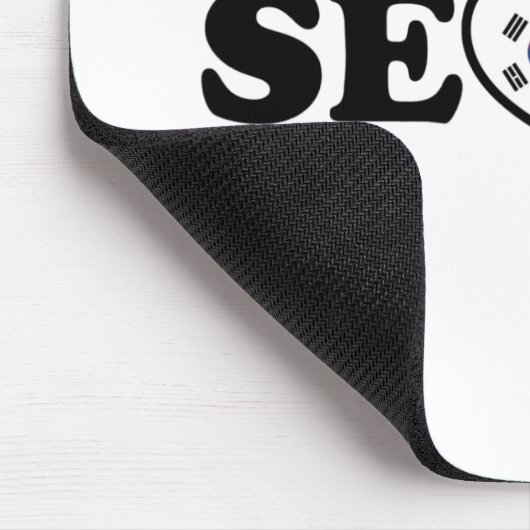 Seoul Love Heart Taegeukgi Flag Muismat (Hoek)