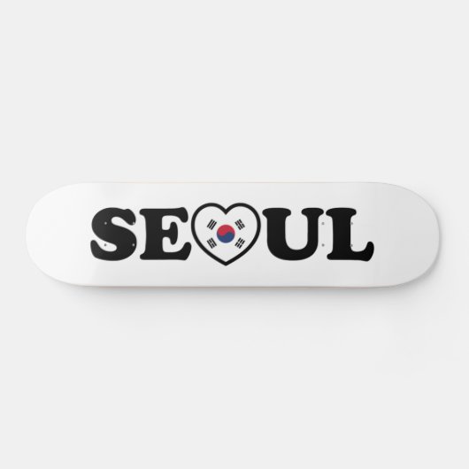 Seoul Love Heart Taegeukgi Flag Persoonlijk Skateboard (Horizontaal)