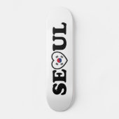 Seoul Love Heart Taegeukgi Flag Persoonlijk Skateboard (Voorkant)