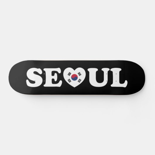 Seoul Love Heart Taegeukgi Flag Persoonlijk Skateboard (Horizontaal)