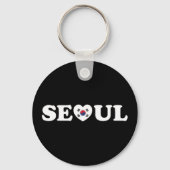 Seoul Love Heart Taegeukgi Flag Sleutelhanger (Voorkant)