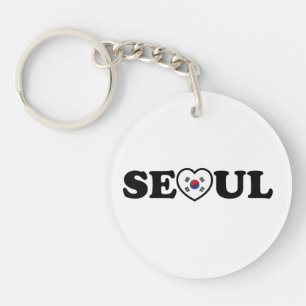 Seoul Love Heart Taegeukgi Flag Sleutelhanger
