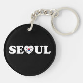 Seoul Love Heart Taegeukgi Flag Sleutelhanger (Achterkant)
