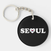 Seoul Love Heart Taegeukgi Flag Sleutelhanger (Voorkant)