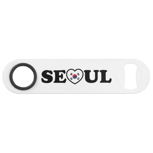 Seoul Love Heart Taegeukgi Flag Speed Flessenopener (Voorkant (Horizontaal))
