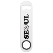 Seoul Love Heart Taegeukgi Flag Speed Flessenopener (Achterkant)