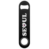 Seoul Love Heart Taegeukgi Flag Speed Flessenopener (Voorkant)