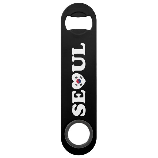 Seoul Love Heart Taegeukgi Flag Speed Flessenopener (Voorkant)