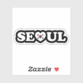 Seoul Love Heart Taegeukgi Flag Sticker (Vel)