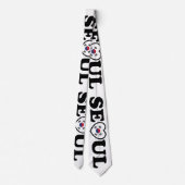Seoul Love Heart Taegeukgi Flag Stropdas (Achterkant)
