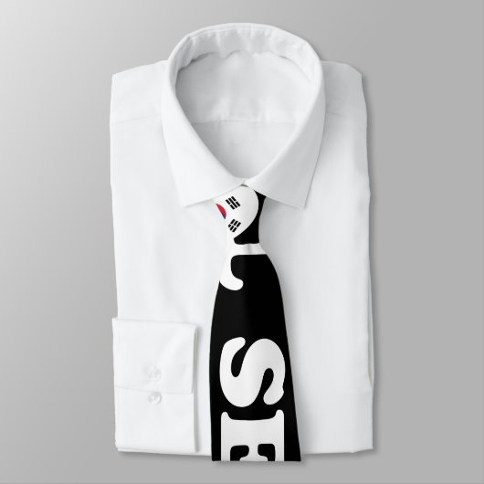 Seoul Love Heart Taegeukgi Flag Stropdas (Gebonden)