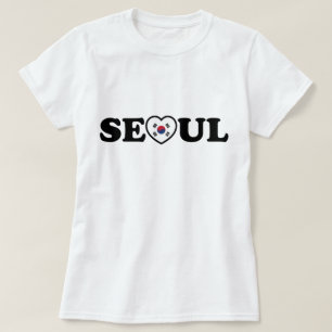 Seoul Love Heart Taegeukgi Flag T-shirt