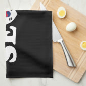 Seoul Love Heart Taegeukgi Flag Theedoek (Quarter Fold)