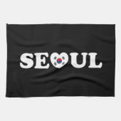 Seoul Love Heart Taegeukgi Flag Theedoek (Horizontaal)