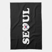 Seoul Love Heart Taegeukgi Flag Theedoek (Verticaal)