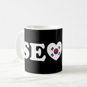 Seoul Love Heart Taegeukgi Vlag Koffiemok