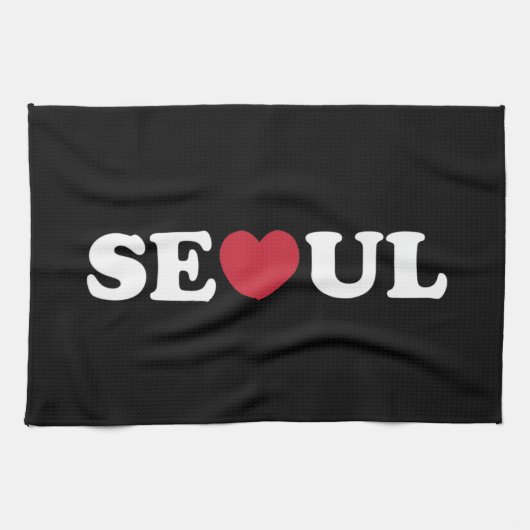 Seoul Love Heart Theedoek (Horizontaal)