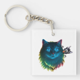 Seoul met katten sleutelhanger
