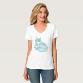 Seoul met katten t-shirt (Voorkant volledig)