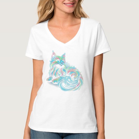 Seoul met katten t-shirt (Voorkant)
