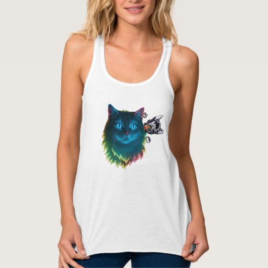 Seoul met katten tanktop (Voorkant)