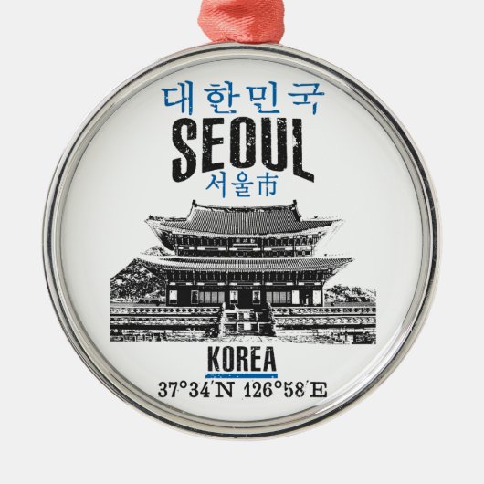 Seoul Metalen Ornament (Voorkant)
