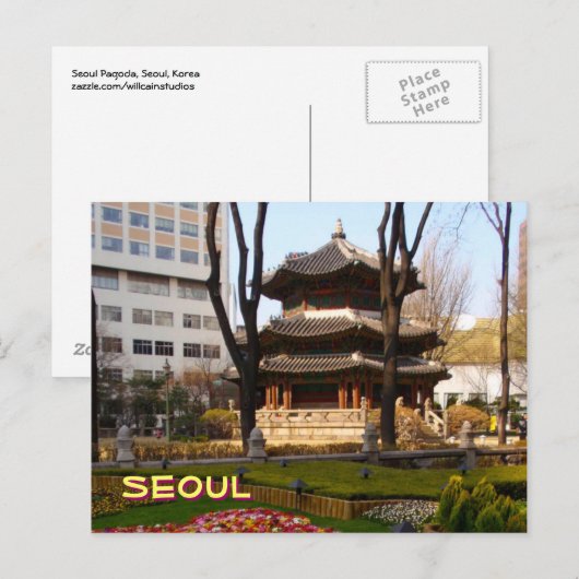 Seoul Pagoda Briefkaart (Voorkant / Achterkant)
