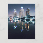 Seoul 's nachts over de rivier briefkaart (Voorkant)