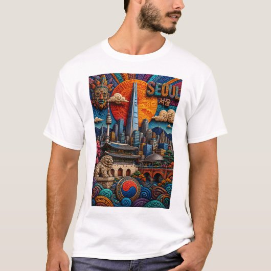 SEOUL SILHOUET T-SHIRT (Voorkant)