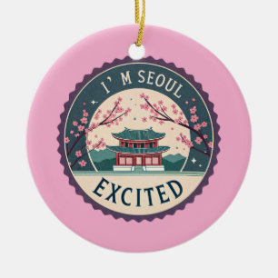 Seoul Sisters Korea Reis Herinnering Keramische Ve Keramisch Ornament