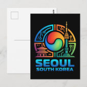 Seoul South Korea Briefkaart (Voorkant / Achterkant)