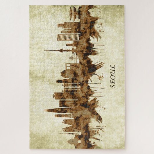 Seoul South Korea Cityscape Legpuzzel (Verticaal)