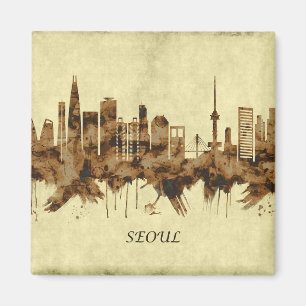 Seoul South Korea Cityscape Magneet