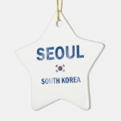 Seoul South Korea Design Keramisch Ornament (Links)