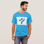 Seoul South Korea Flag T-Shirt (Voorkant volledig)