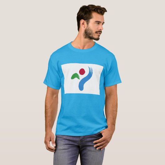 Seoul South Korea Flag T-Shirt (Voorkant volledig)
