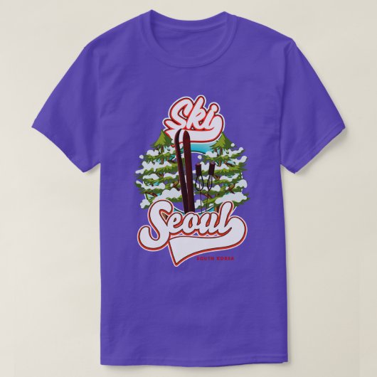 Seoul South Korea Ski logo T-shirt (Design voorkant)