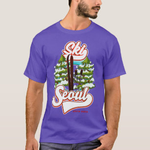 Seoul South Korea Ski logo T-shirt