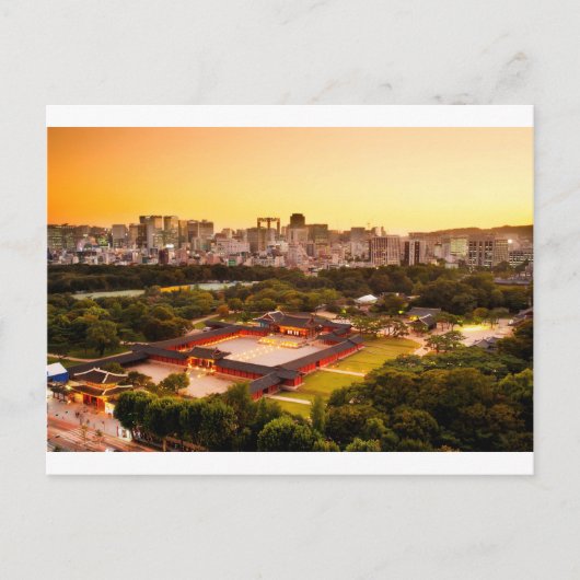 Seoul South Korea Skyline Briefkaart (Voorkant)