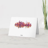 Seoul South Korea Skyline Feestdagen Kaart (Achterkant)