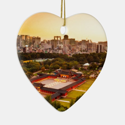 Seoul South Korea Skyline Keramisch Ornament (Rechts)